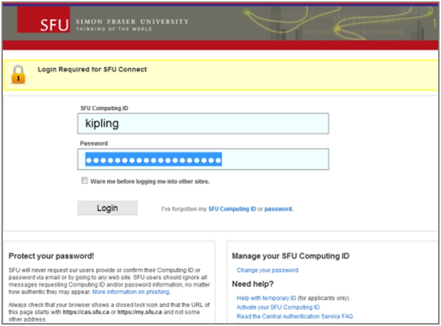 SFU Login